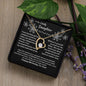 To My Lovely Daughter... Happy Birthday | "Forever Love" Necklace (Black)