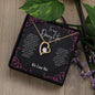 To Our Daughter | "Forever Love" Necklace (Black Pink)