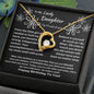 To My Lovely Daughter... Happy Birthday | "Forever Love" Necklace (Black)
