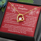 To My Lovely Daughter... Happy Birthday | "Forever Love" Necklace (Red)