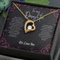 To Our Daughter | "Forever Love" Necklace (Black Pink)
