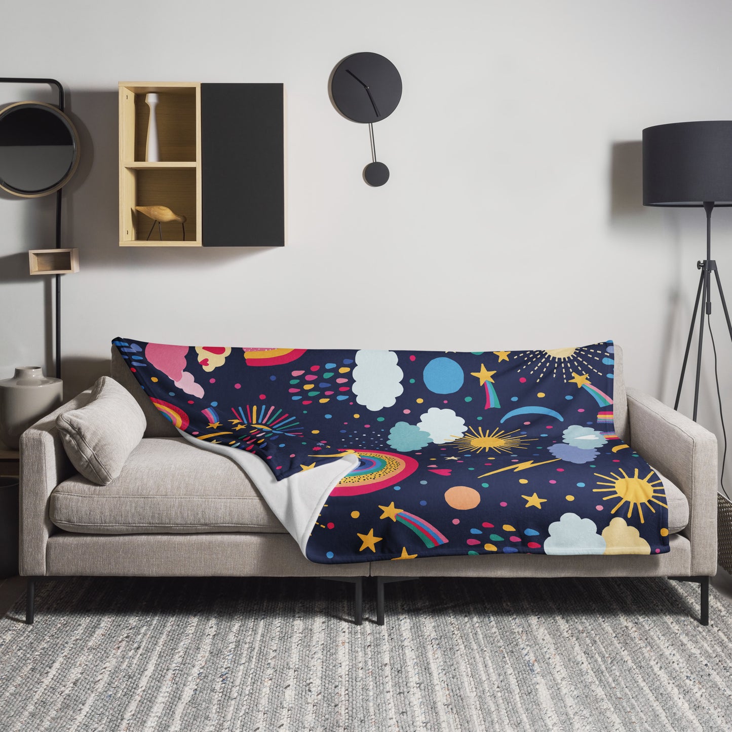 Rainbow Sky | Throw Blanket