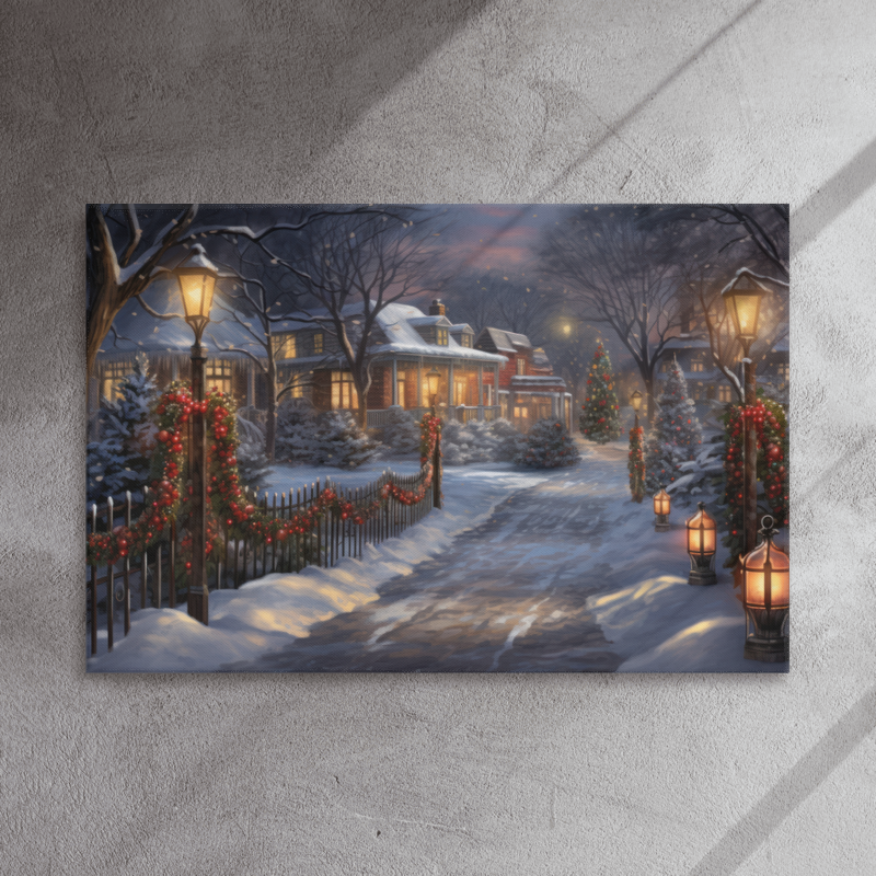 Winter Drive | Thin Canvas Wall Art