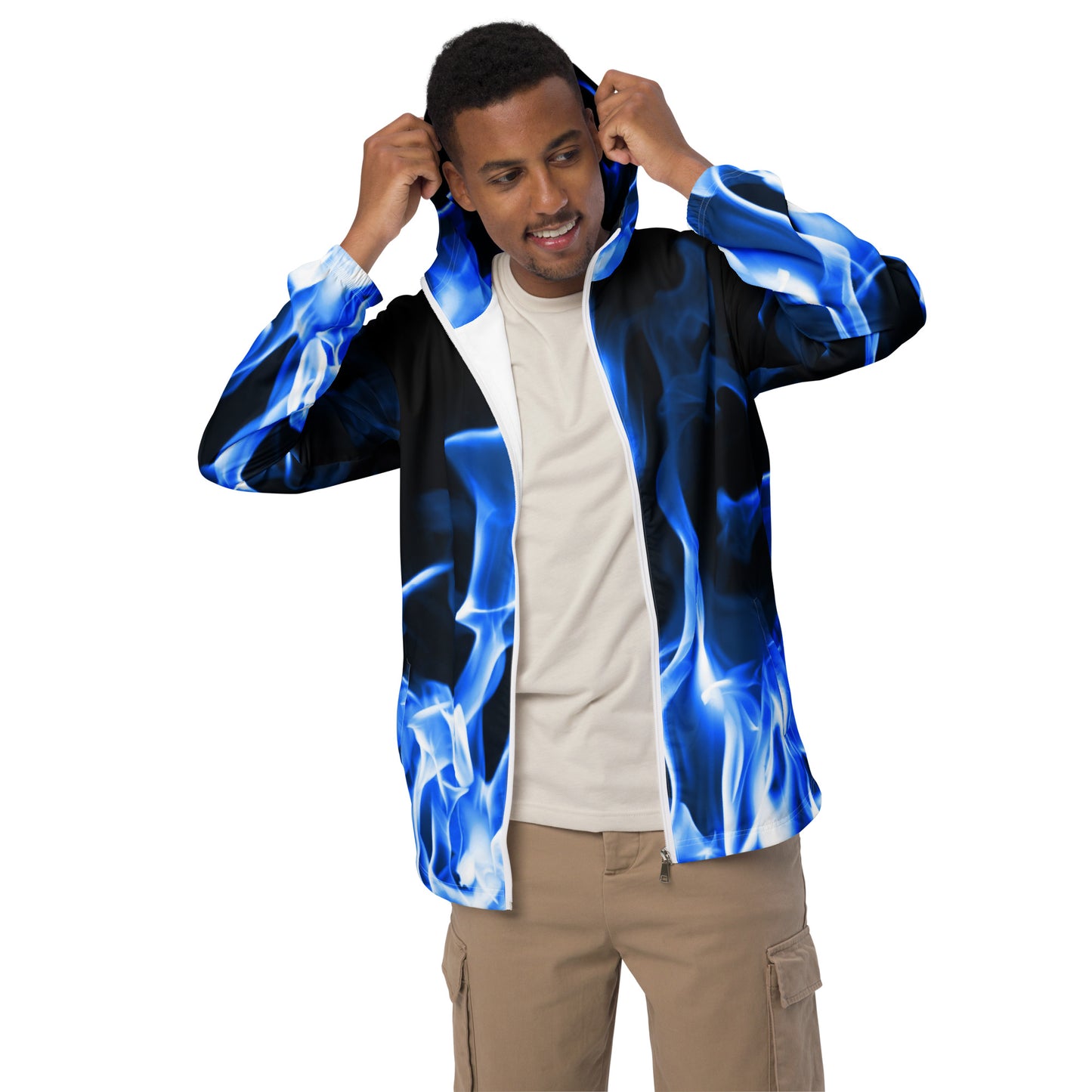 Blue Flame | Men’s Windbreaker