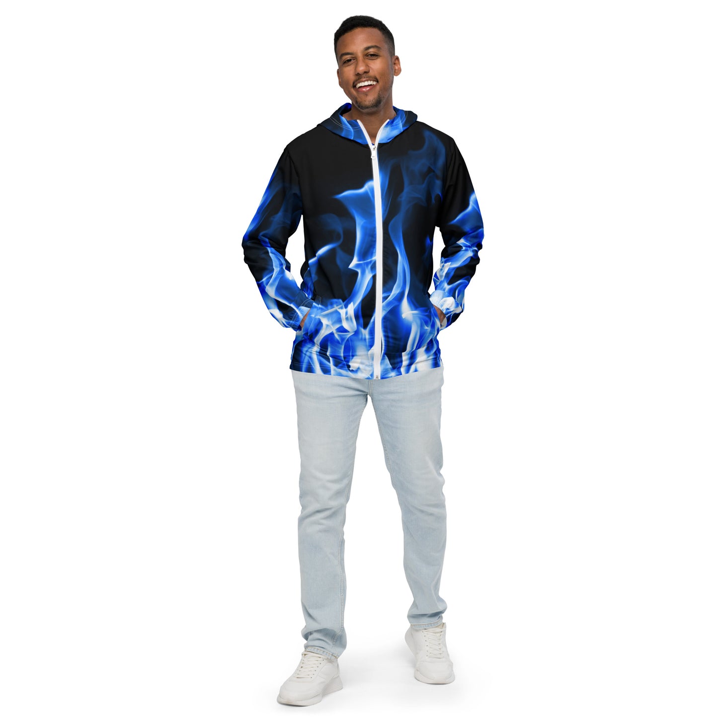 Blue Flame | Men’s Windbreaker