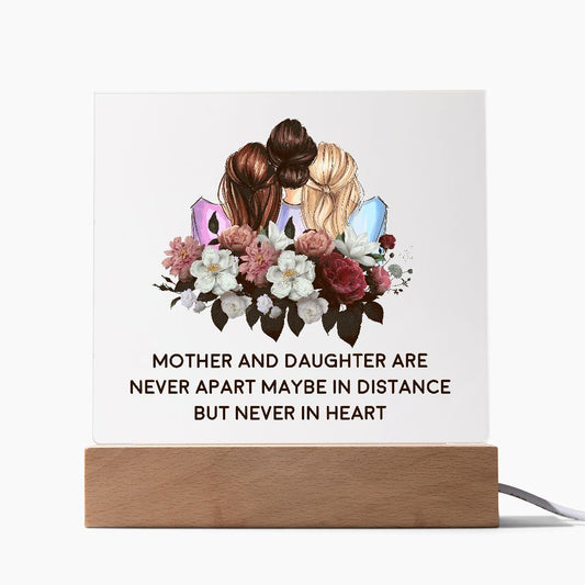 Mother & Daughter | Square Art Plaque