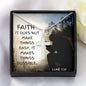 Faith Makes Things Possible | Stainless Steel Cross Necklace [Luke 1:37]