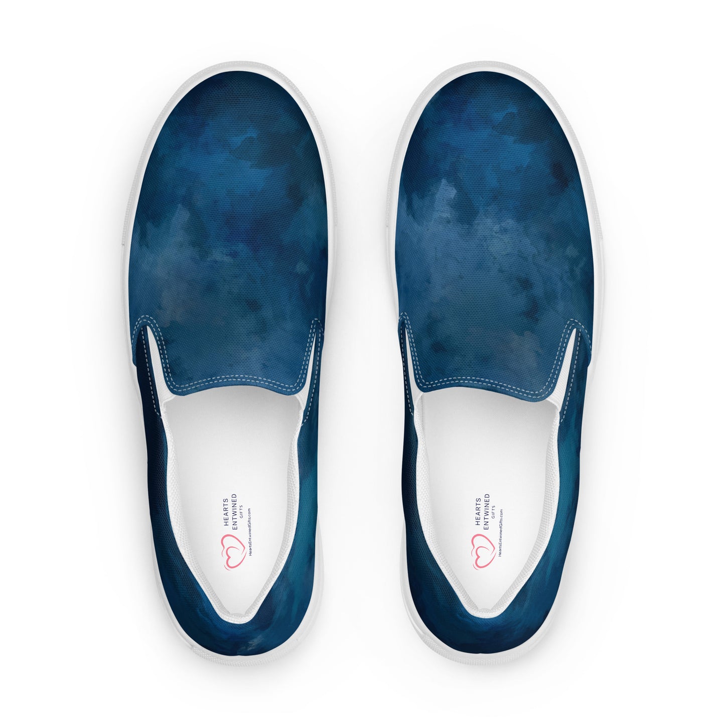 Blue Smoke | Men’s Slip-On Canvas Shoes