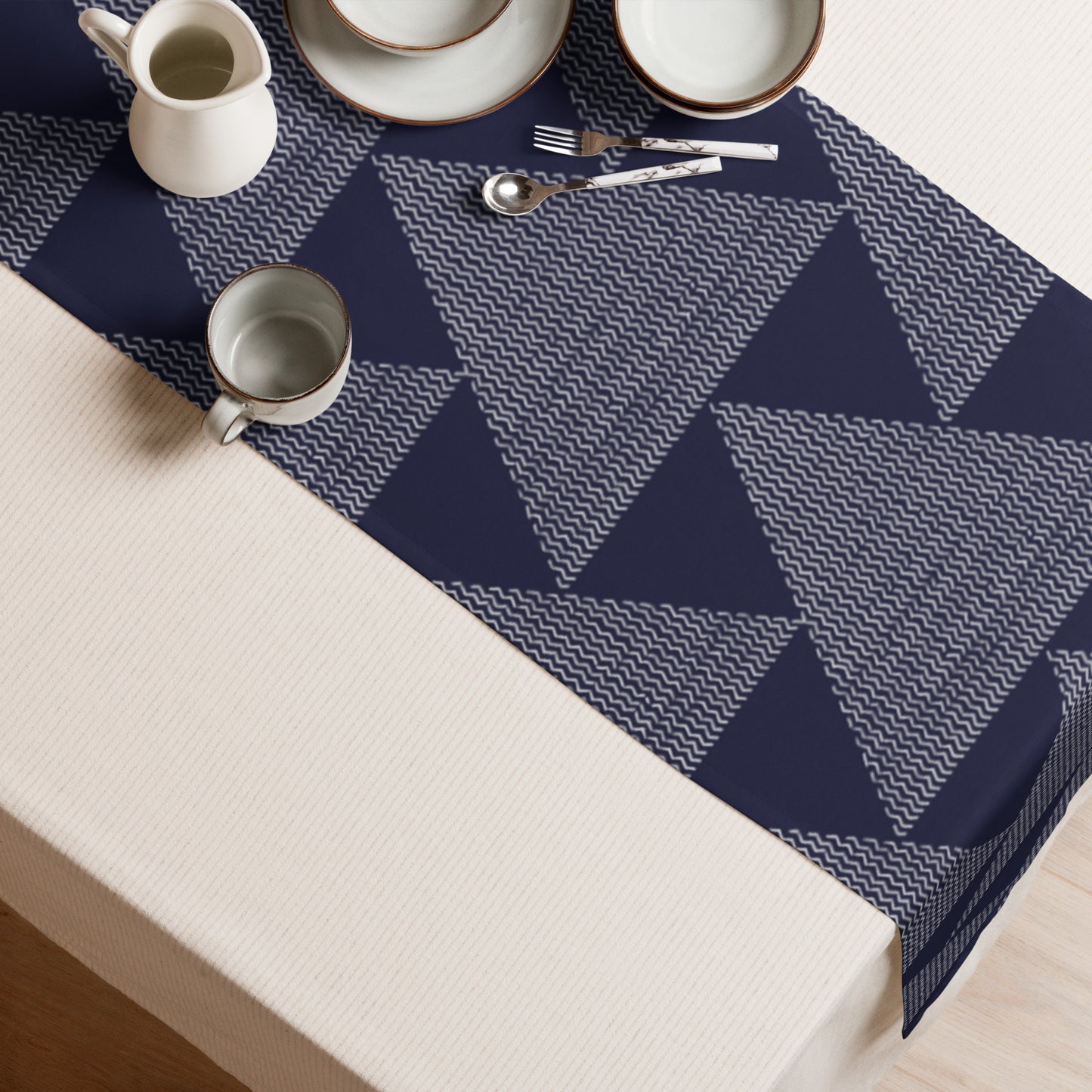 Winter Triangles | Table Runner