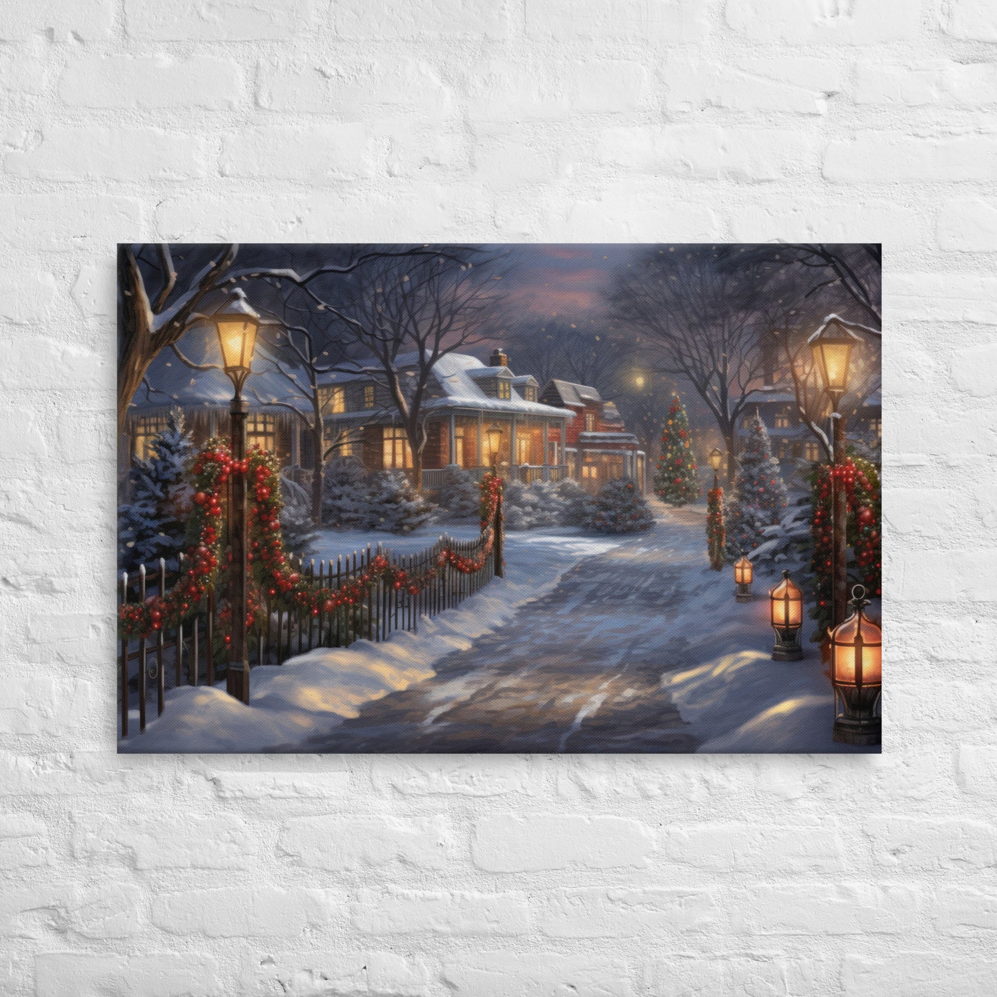 Winter Drive | Thin Canvas Wall Art