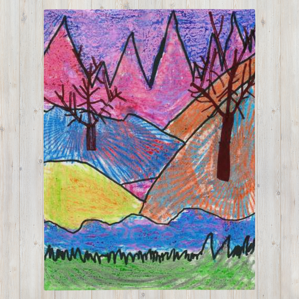 Colorful Landscape | Throw Blanket