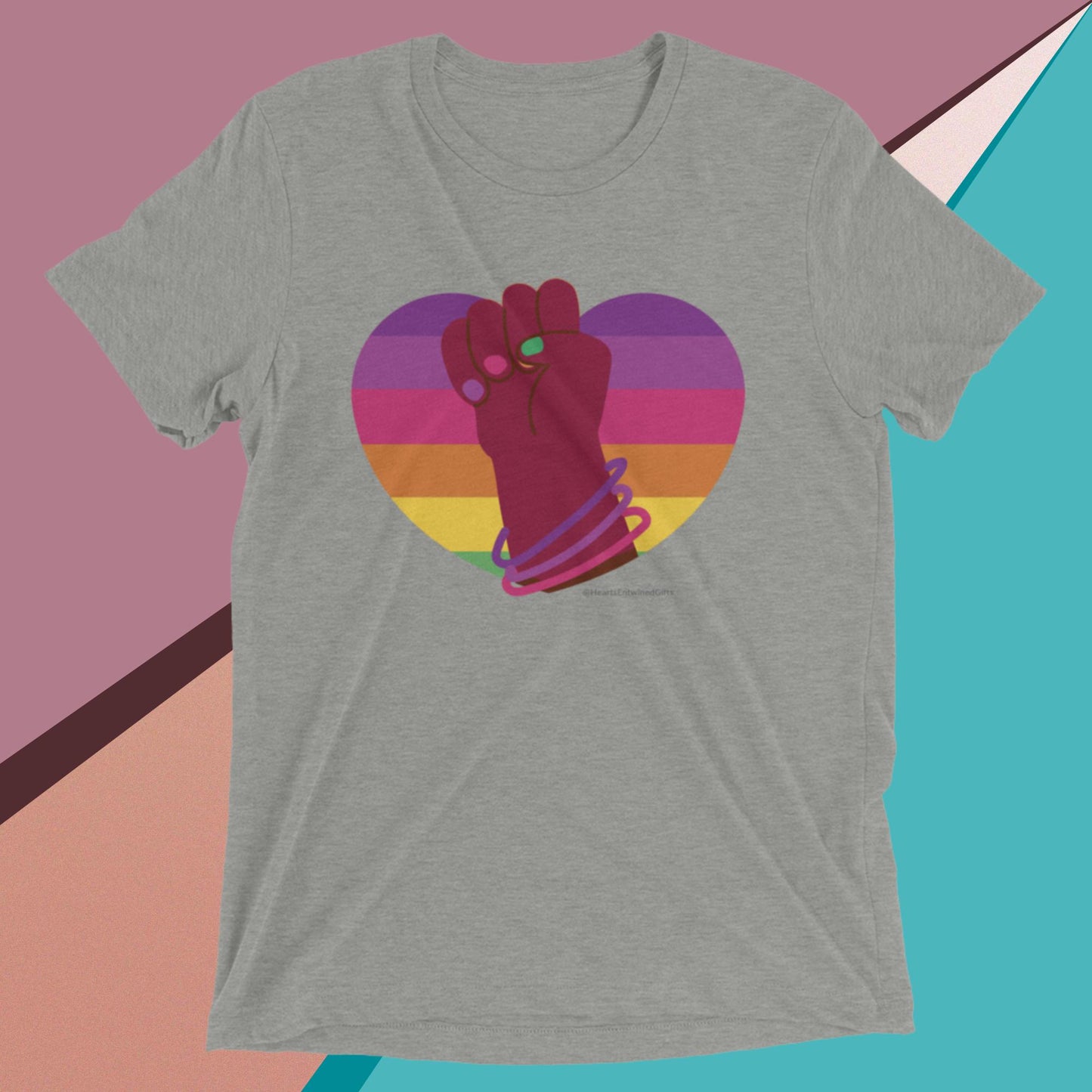 Heart of Solidarity | Pride | Unisex Tri-Blend T-Shirt