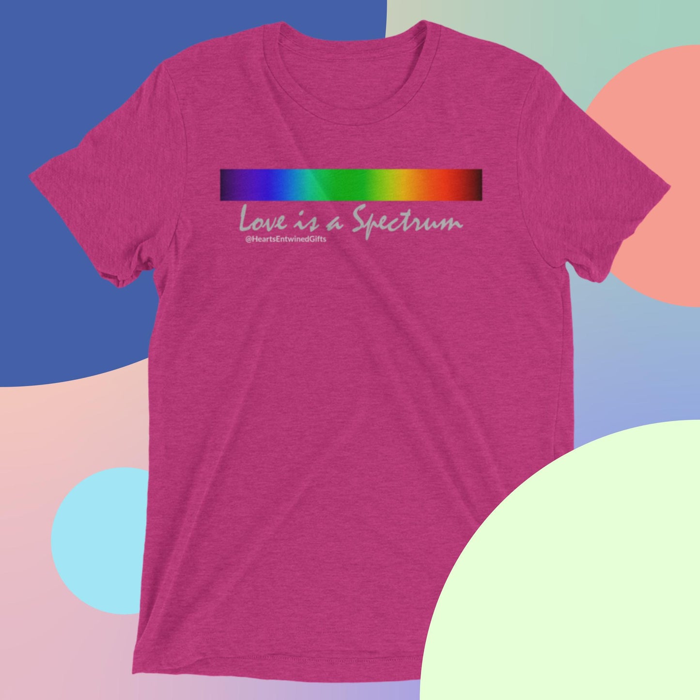 Love is a Spectrum | Pride | Unisex Tri-blend T-Shirt (Dark Colors)