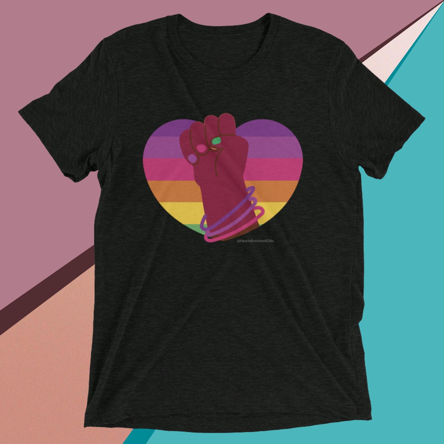 Heart of Solidarity | Pride | Unisex Tri-Blend T-Shirt