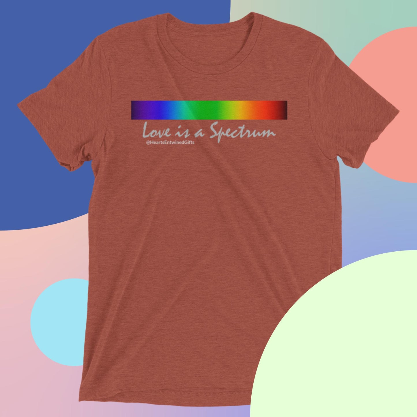 Love is a Spectrum | Pride | Unisex Tri-blend T-Shirt (Dark Colors)