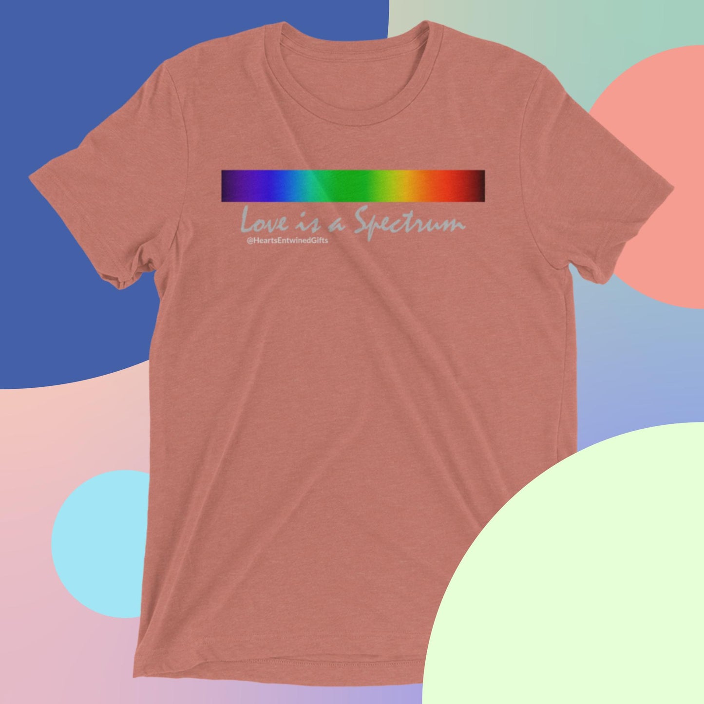 Love is a Spectrum | Pride | Unisex Tri-blend T-Shirt (Dark Colors)