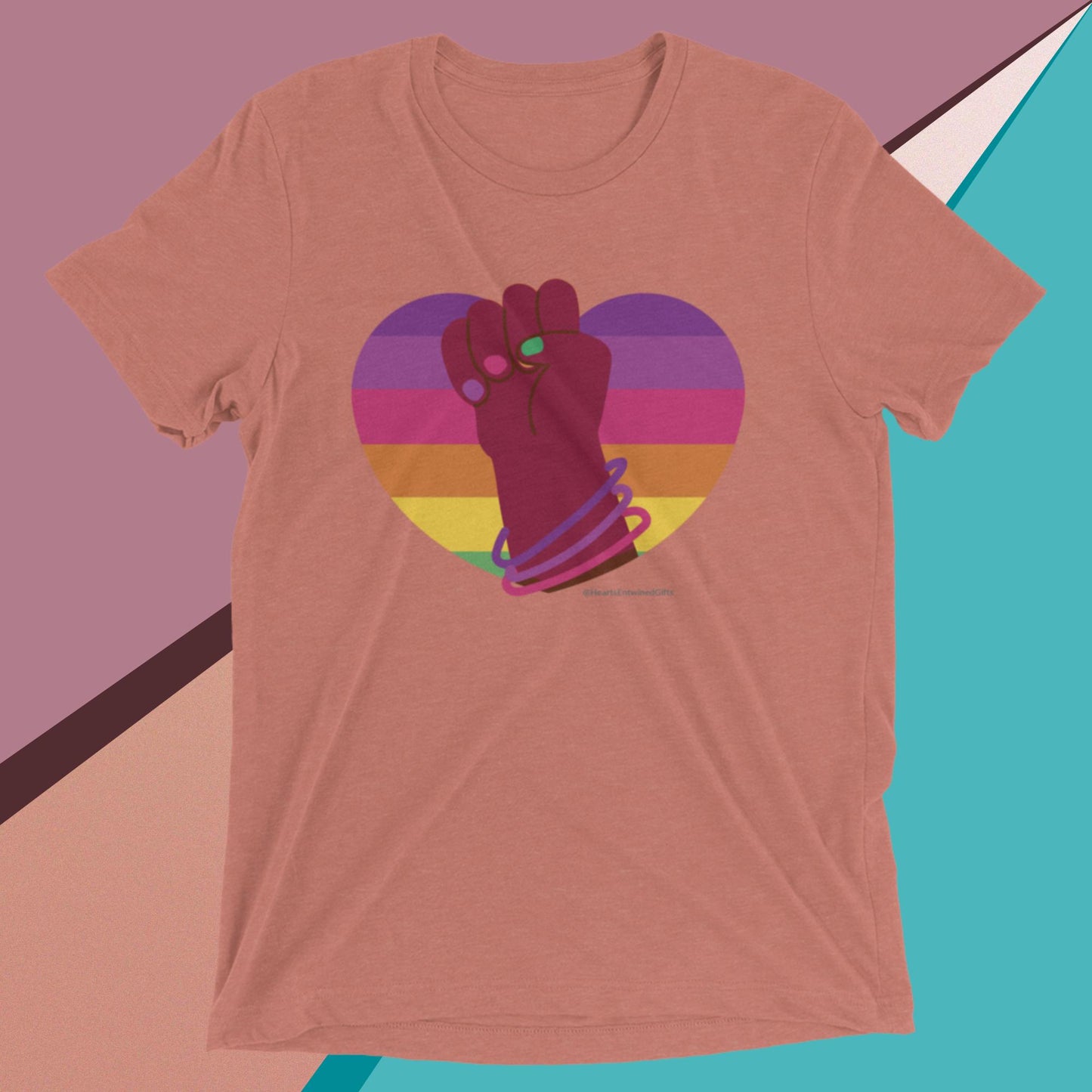 Heart of Solidarity | Pride | Unisex Tri-Blend T-Shirt