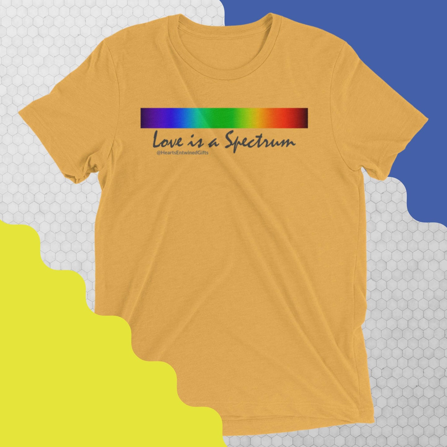 Love is a Spectrum | Pride | Unisex Tri-blend T-Shirt (Light Colors)