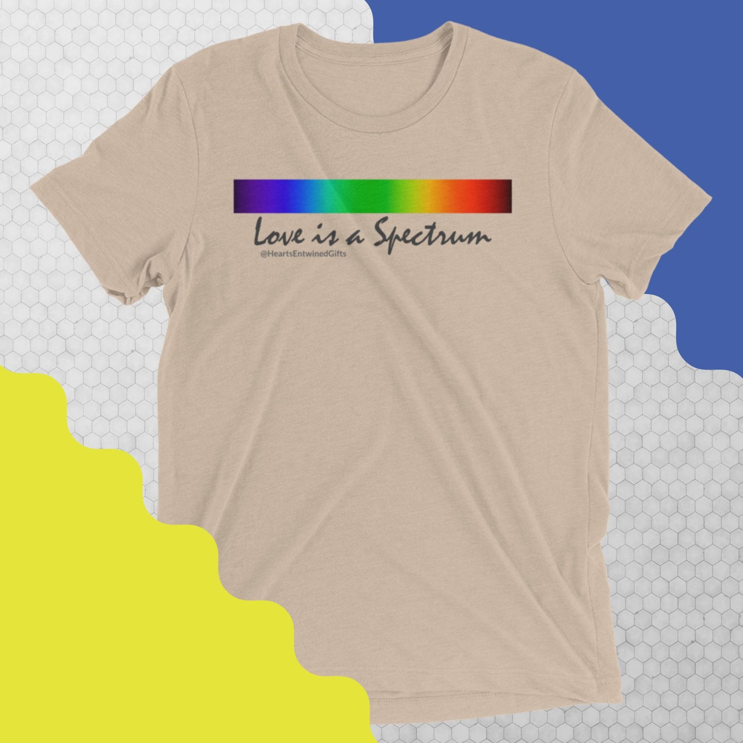 Love is a Spectrum | Pride | Unisex Tri-blend T-Shirt (Light Colors)