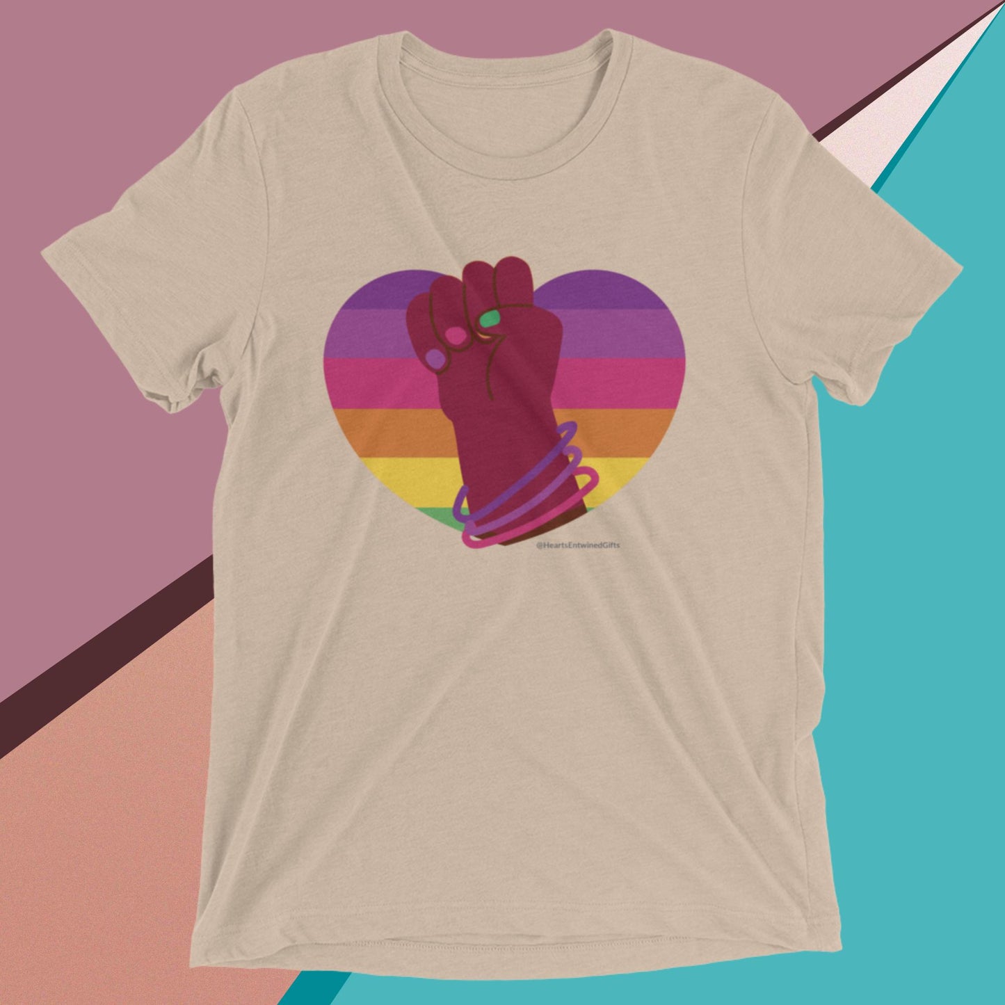 Heart of Solidarity | Pride | Unisex Tri-Blend T-Shirt