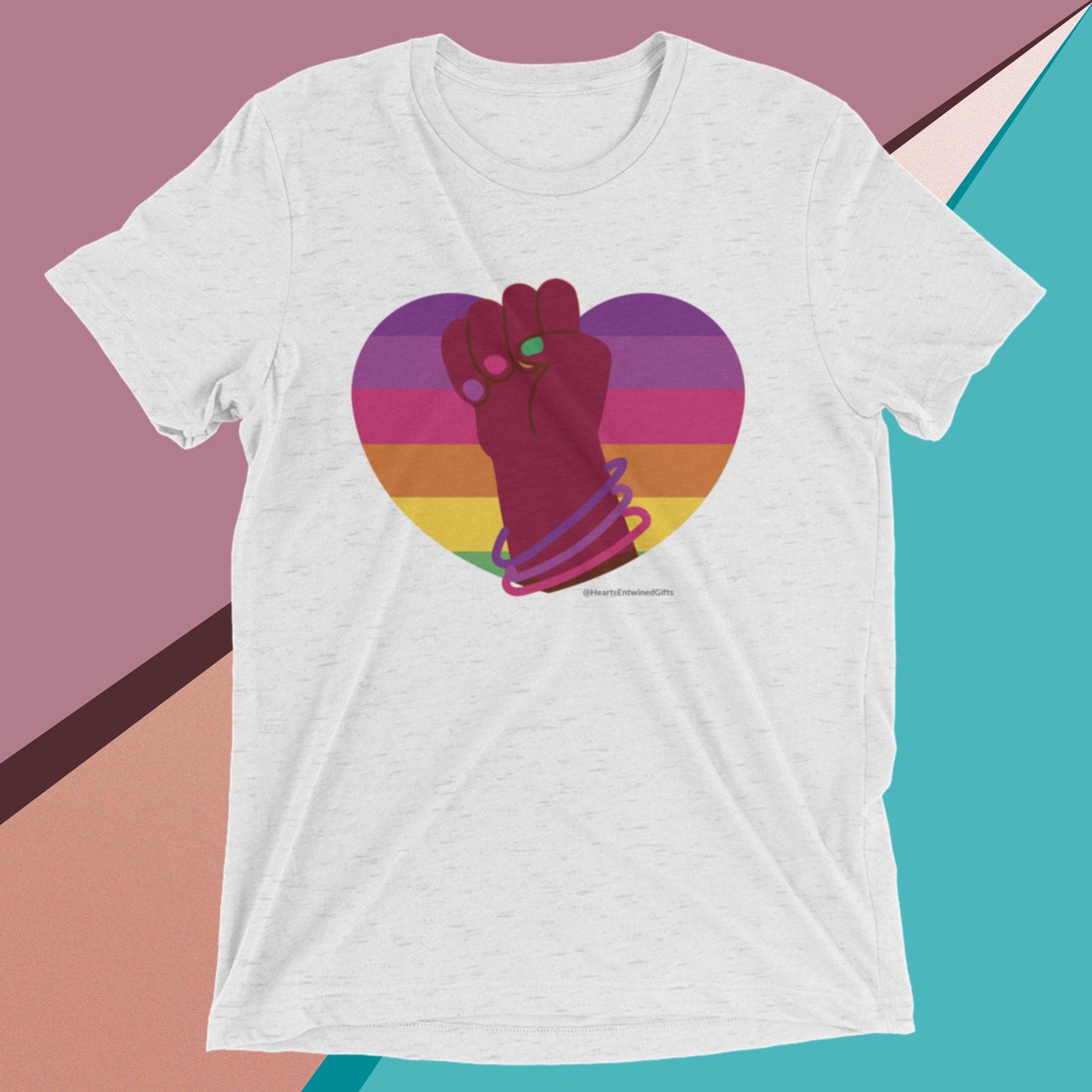 Heart of Solidarity | Pride | Unisex Tri-Blend T-Shirt