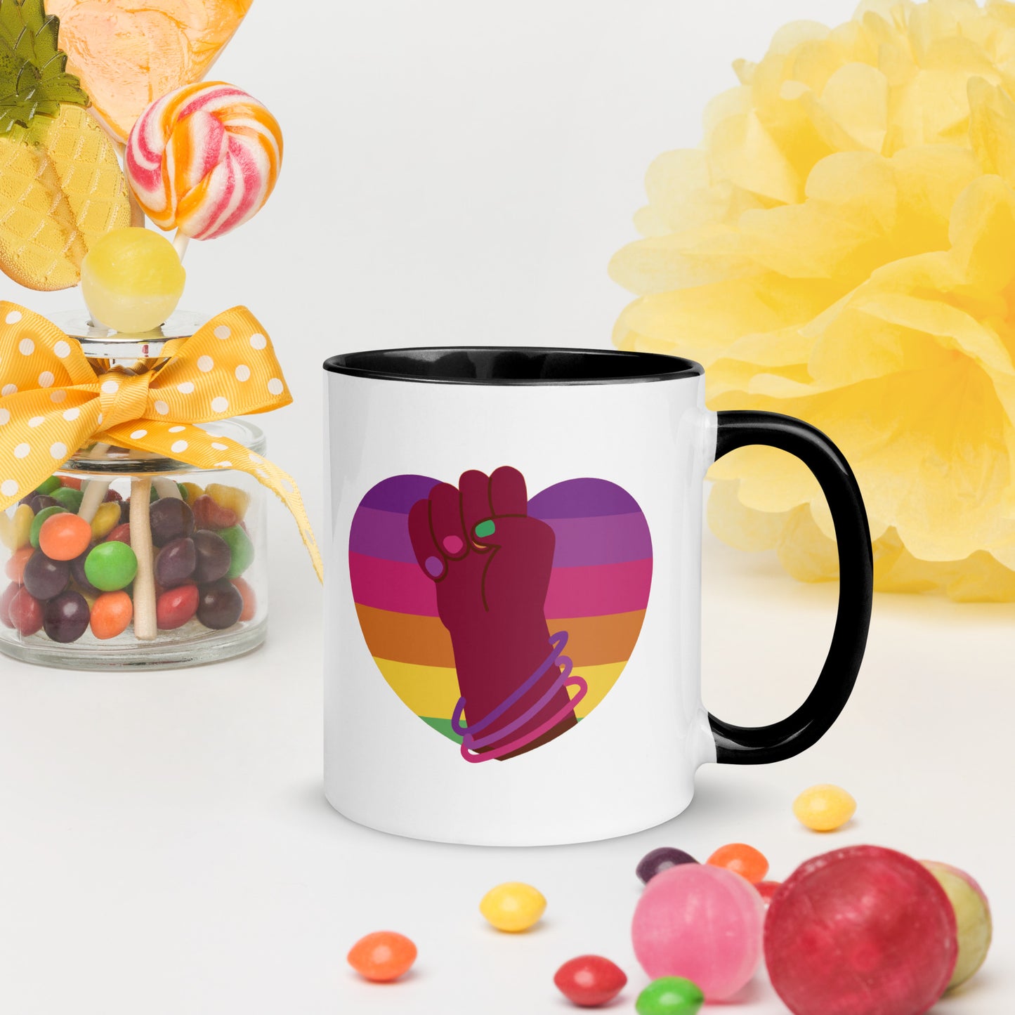 Heart of Solidarity | Pride | 11oz (325mL) Two-Tone Mug