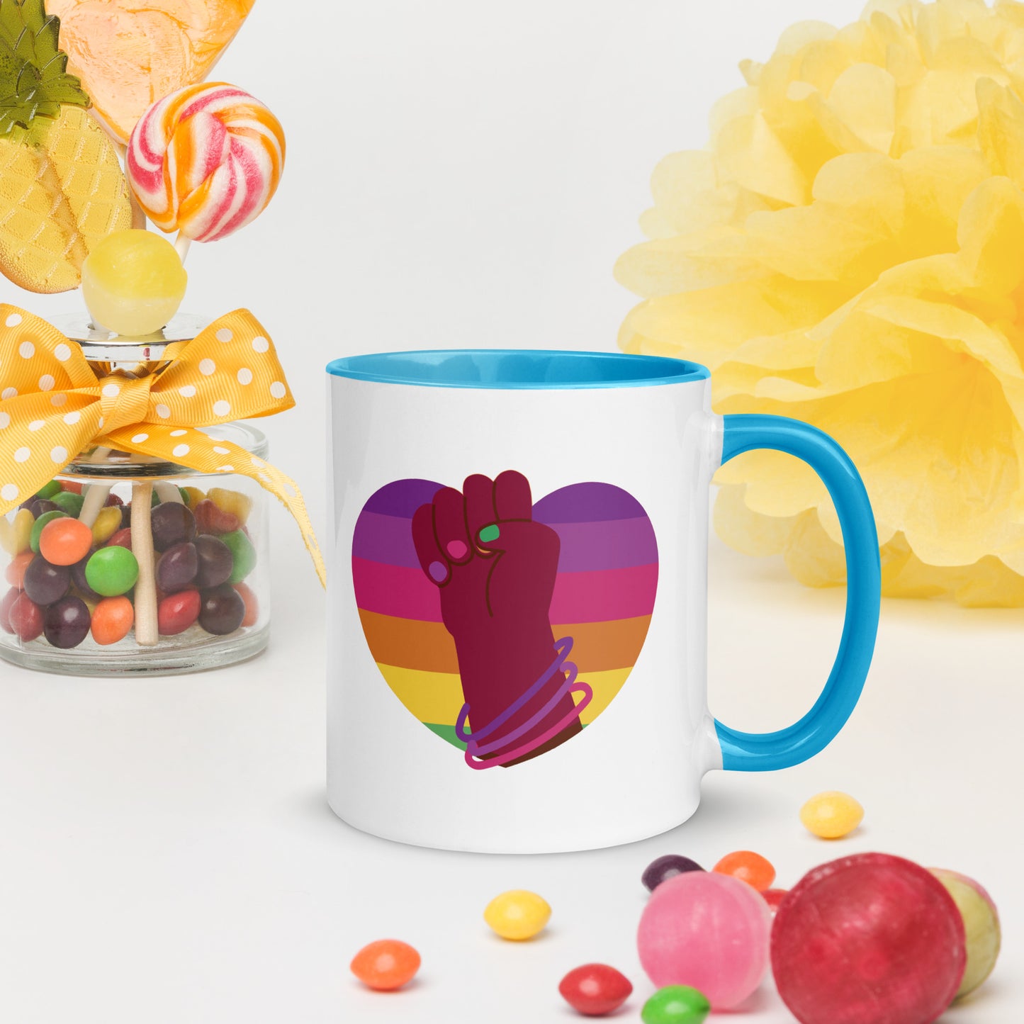 Heart of Solidarity | Pride | 11oz (325mL) Two-Tone Mug