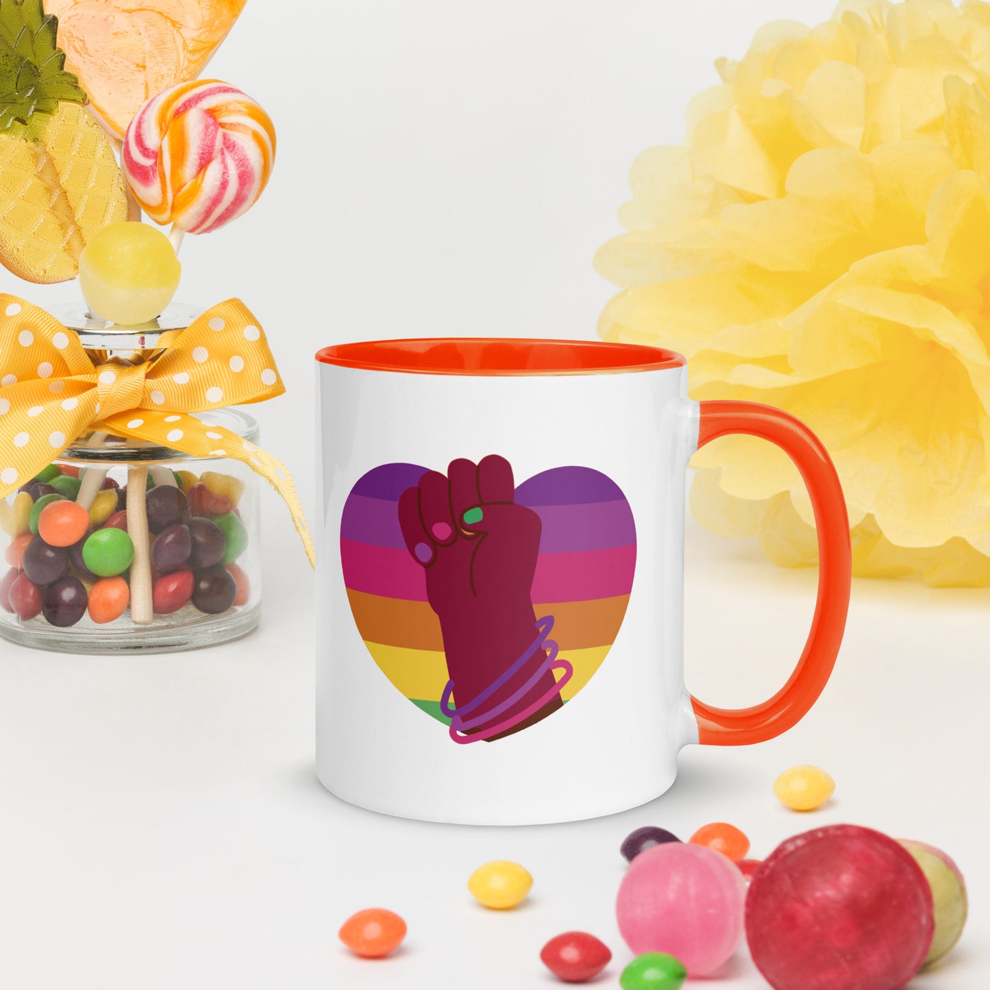 Heart of Solidarity | Pride | 11oz (325mL) Two-Tone Mug