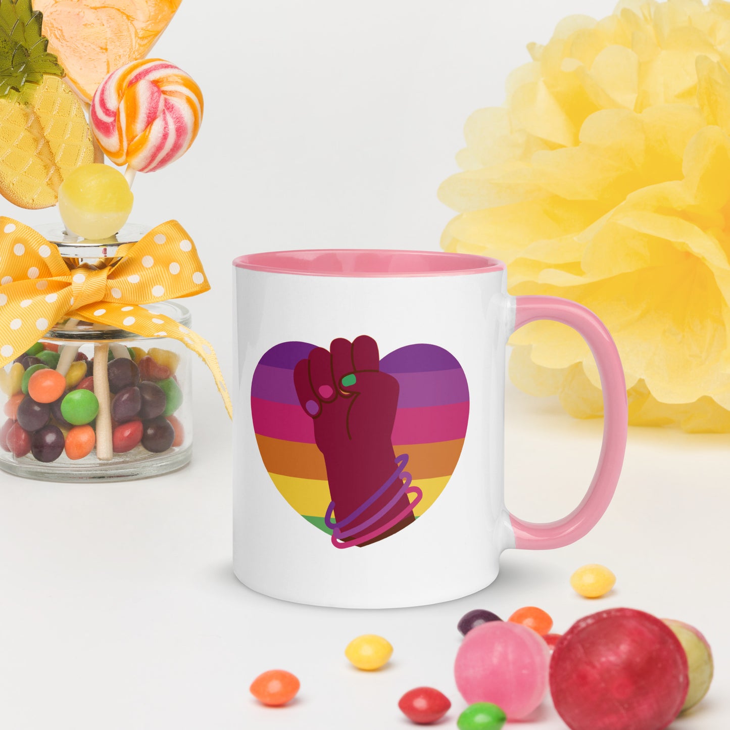 Heart of Solidarity | Pride | 11oz (325mL) Two-Tone Mug