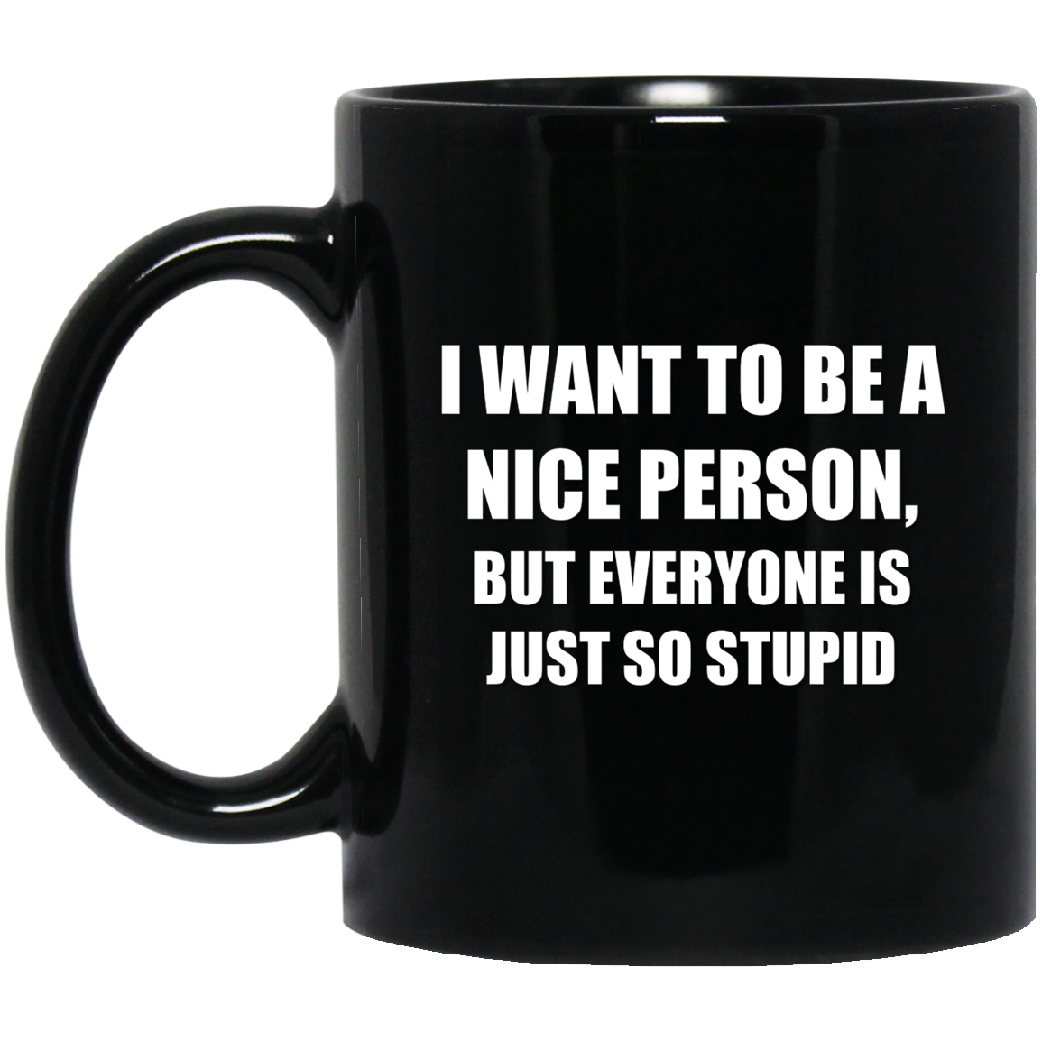 I Want To Be Nice | 11oz (325mL) Black Mug