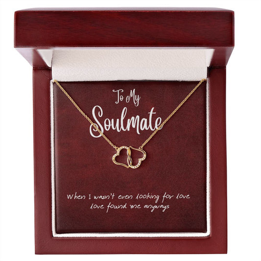 To My Soulmate... You Found Me | "Everlasting Love" GOLD Necklace