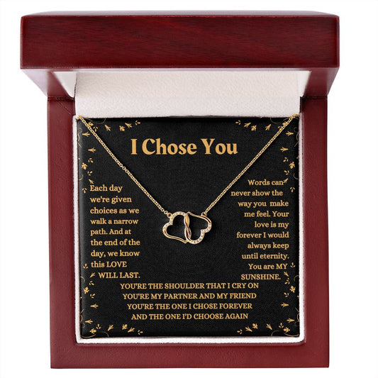 I Chose You | "Everlasting Love" GOLD Necklace