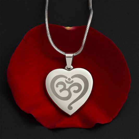 Namaste Heart | Engraved Heart Necklace PERSONALIZED