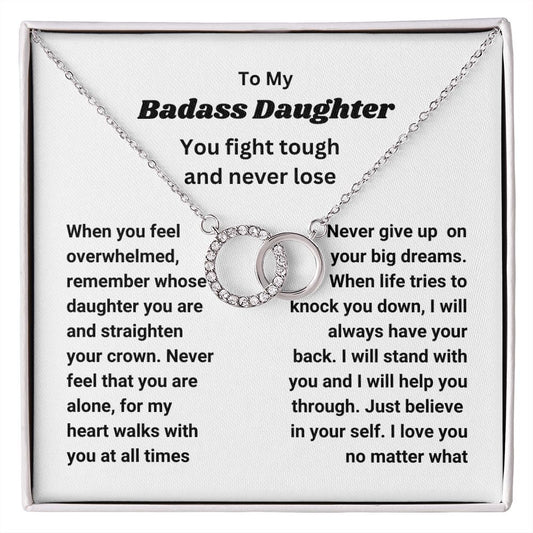 To My Badass Daughter | "Perfect Pair" Necklace