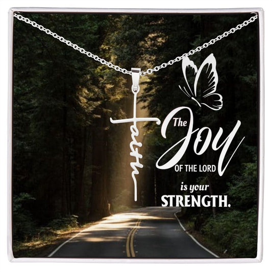 Faith Cross | Necklace (Joy Butterfly)