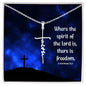 Faith Cross | Necklace (Spirit) [2Cor 3:17]