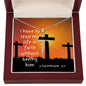 Faith Cross | Necklace (Sunrise) [2 Cor 5:7]