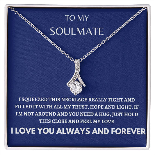 To My Soulmate | "Alluring Beauty" Necklace (Deep Blue)
