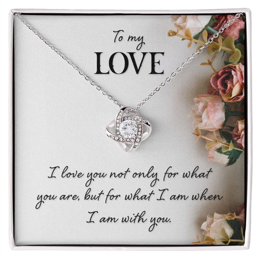 To My Love | "Love Knot" Necklace (Roses)