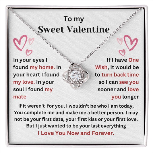 To My Sweet Valentine | "Love Knot" Necklace
