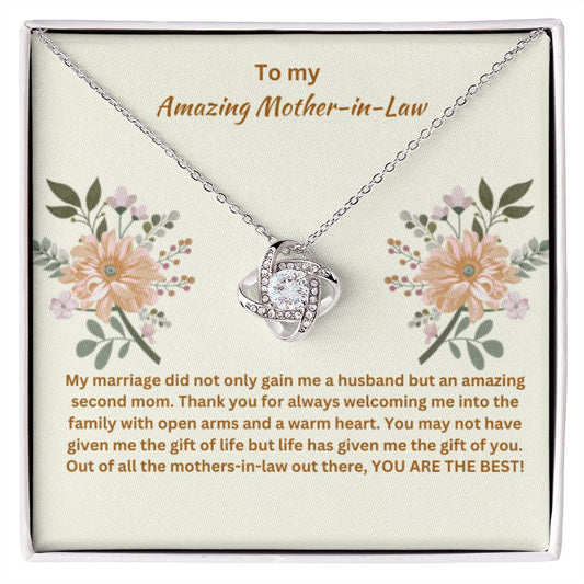 To My Amazing Mother-in-Law | "Love Knot" Necklace