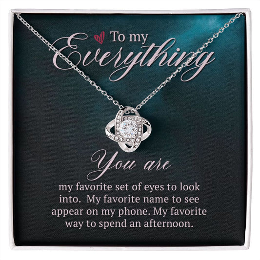 To My Everything | "Love Knot" Necklace