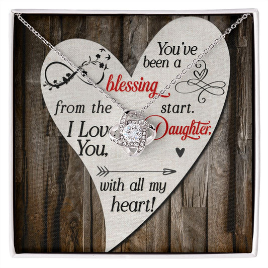 Daughter is a Blessing | "Love Knot" Necklace (Woods)