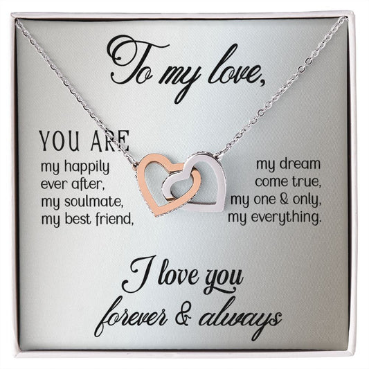 To My Love | "Hearts Entwined" Necklace (Happily Ever After)