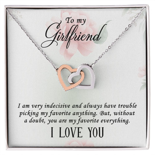 To My Girlfriend | "Hearts Entwined" Necklace (The Rose)