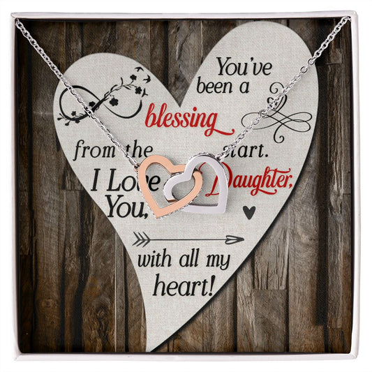 Daughter is a Blessing | "Hearts Entwined" Necklace (Woods)