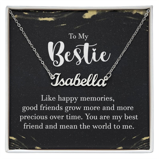 To My Bestie | Customizable Name Necklace