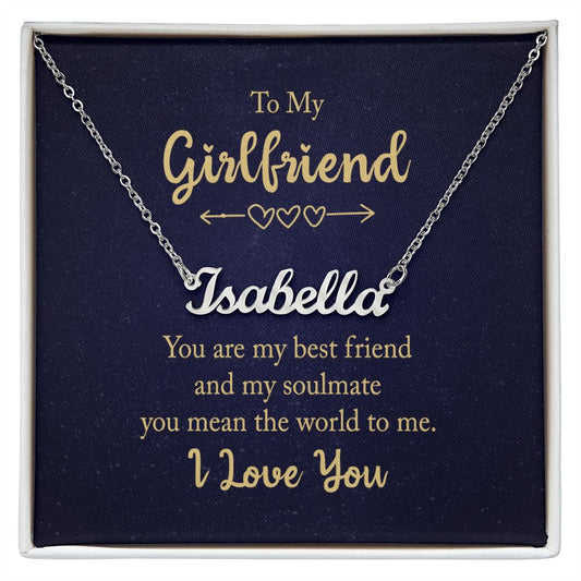 To My Girlfriend | Customizable Name Necklace