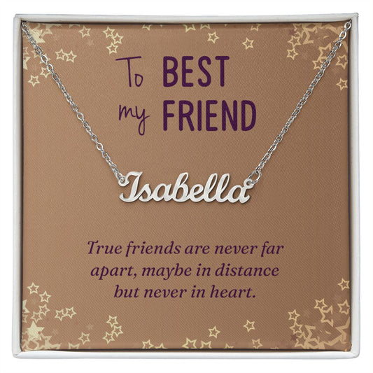 To My Best Friend | Customizable Name Necklace