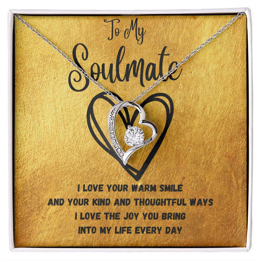 To My Soulmate | "Forever Love" Necklace (Big Heart)